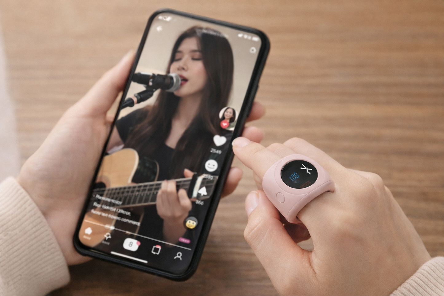 Smart Bluetooth Ring – Hands-Free Phone Remote