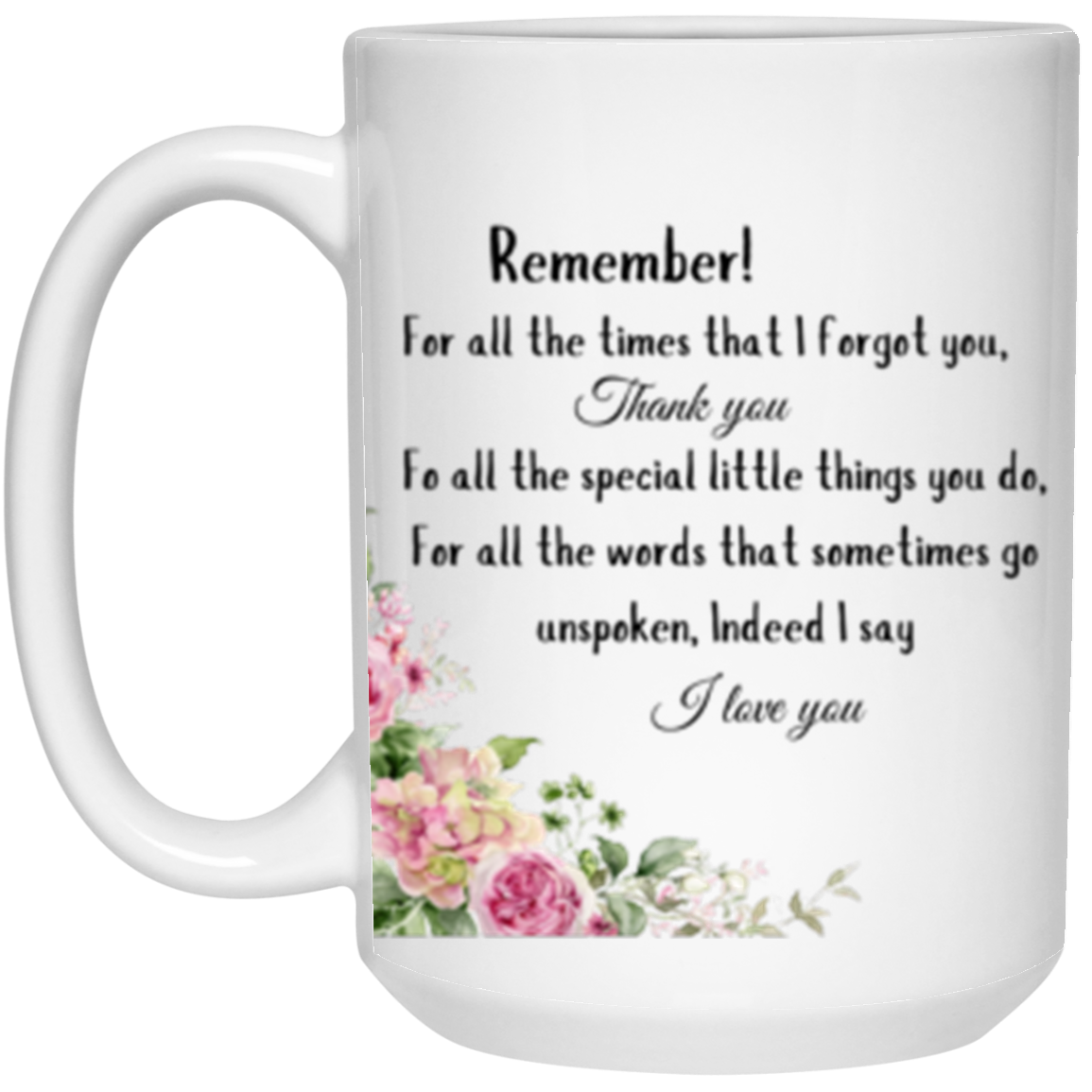 15oz White Mug