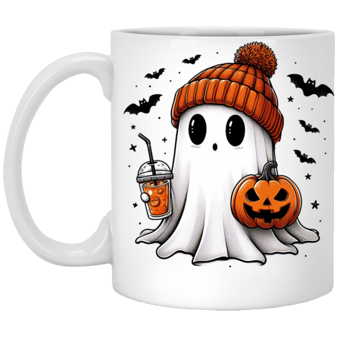 15oz White Halloween  Mug