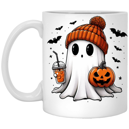 11oz White Halloween Mug
