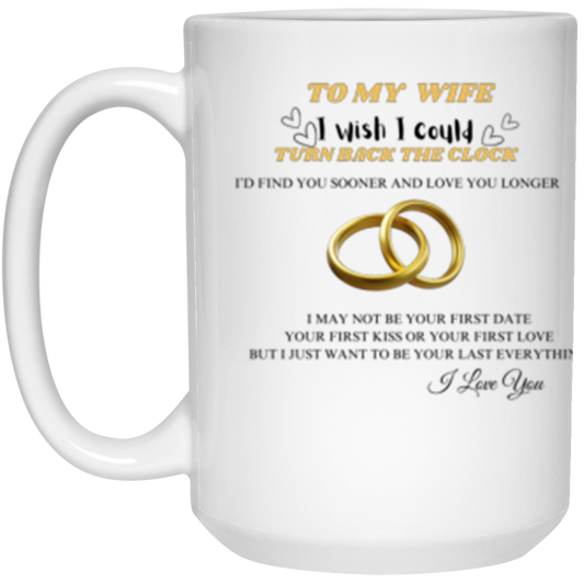 15oz White Mug