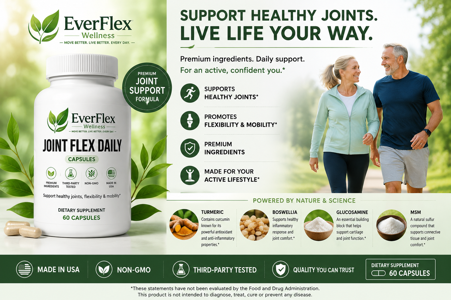 EverFlex Wellness™ Joint Flex Daily – Premium Joint Support Capsules
