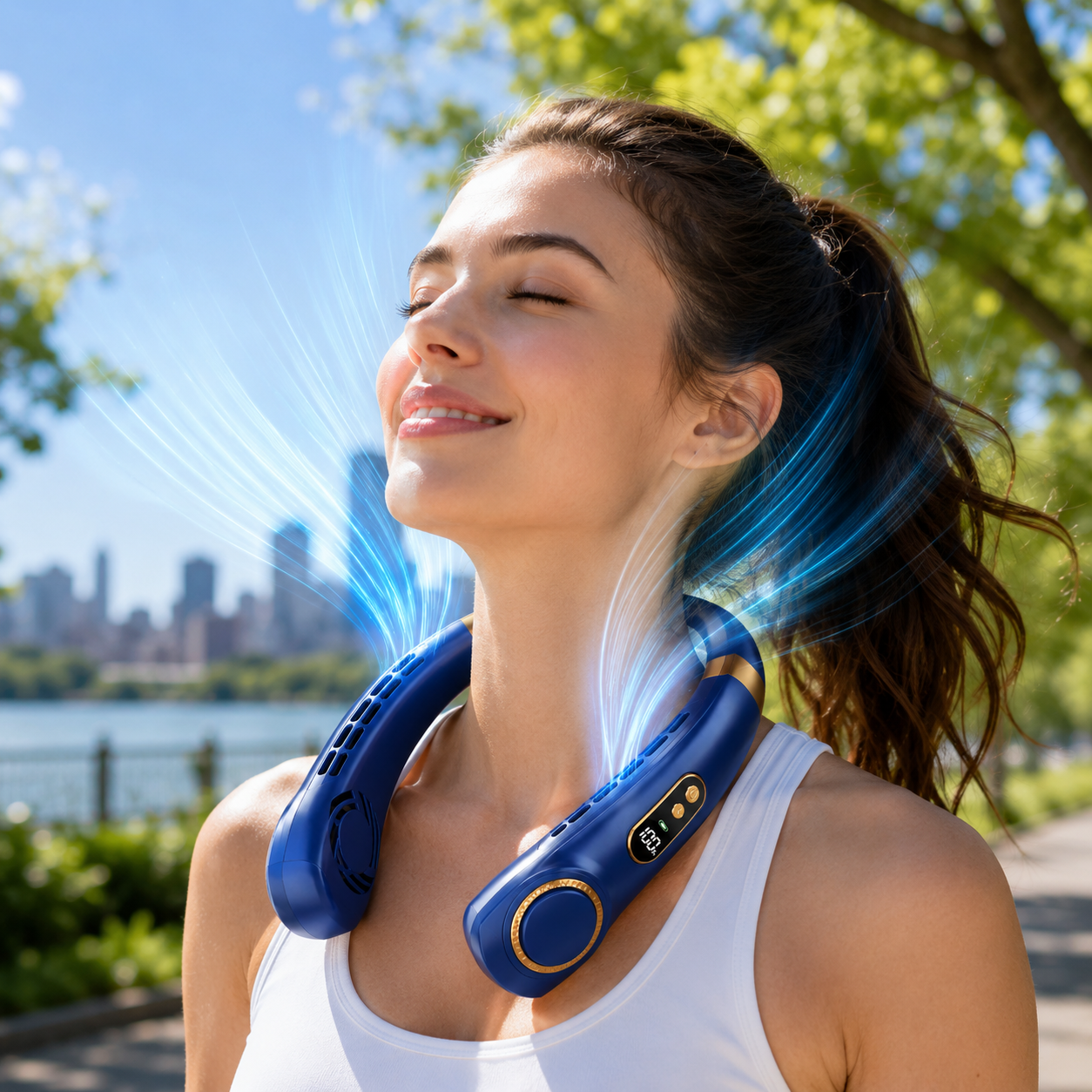 Hanging Neck Mini Fan Portable USB Charging Silent