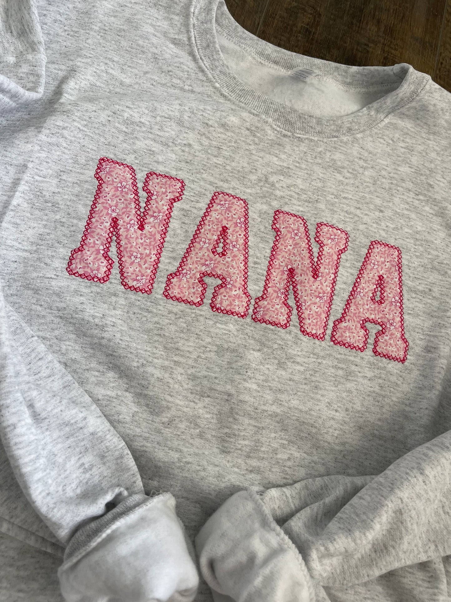 Personalized NANA Sweatshirt – Custom Grandkids Names Sleeve