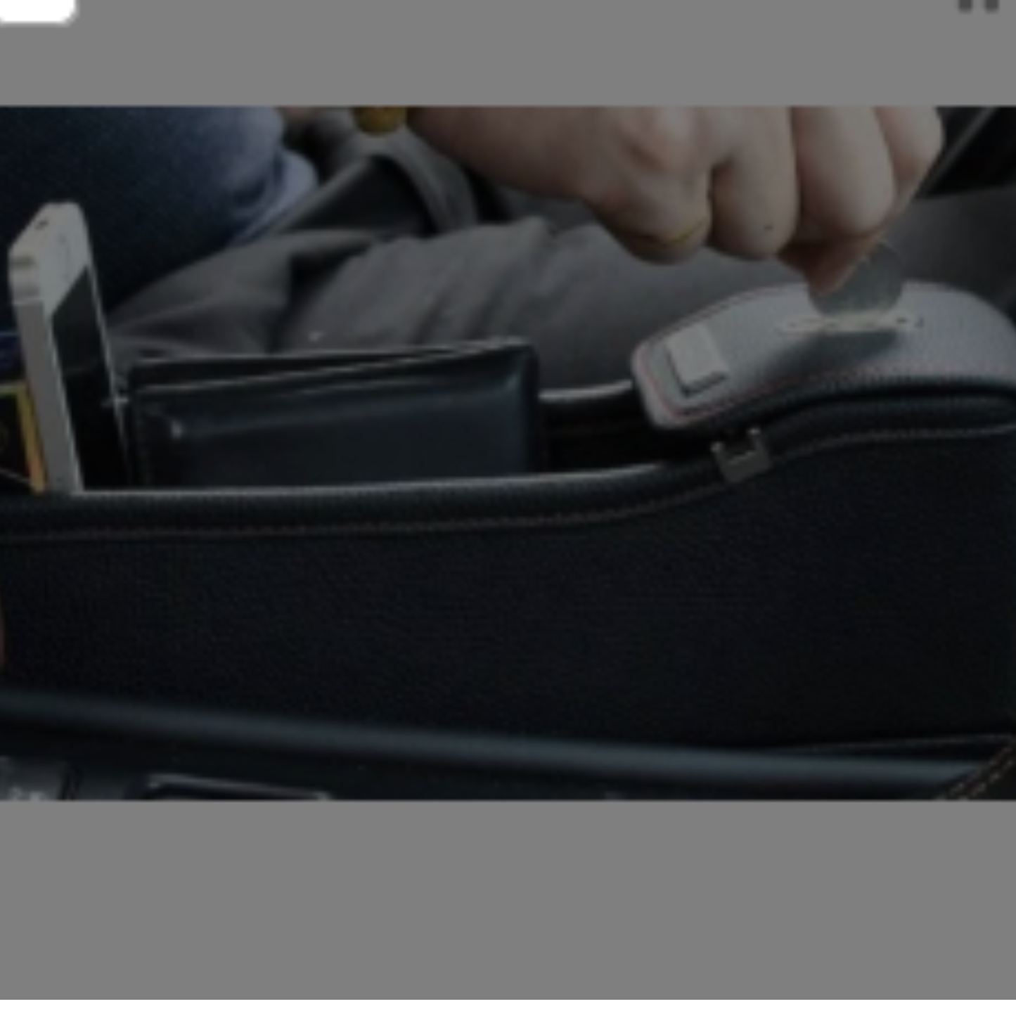 Car Seat Gap Organizer – Crevice Storage Box (Driver + Passenger Side)