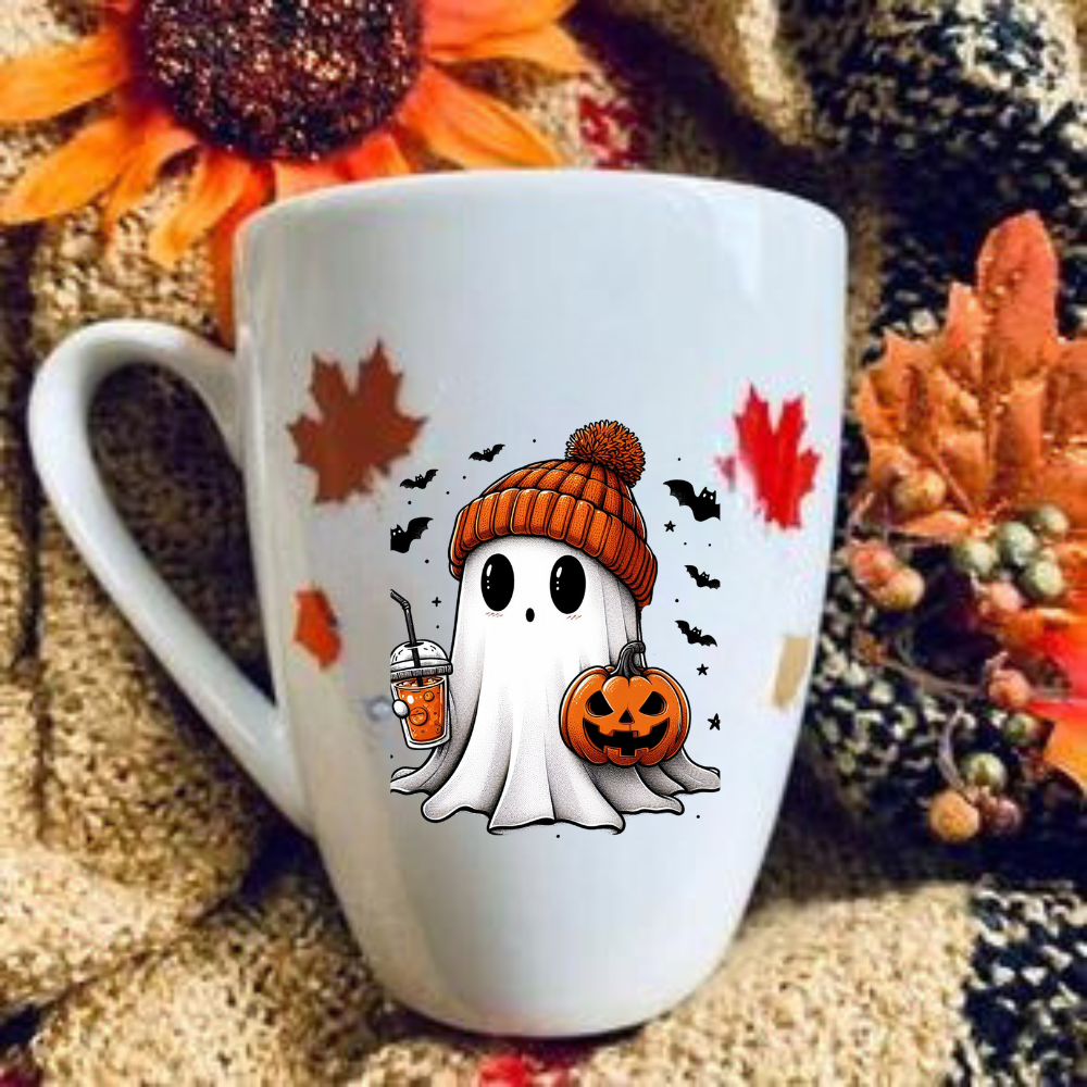 15oz White Halloween  Mug