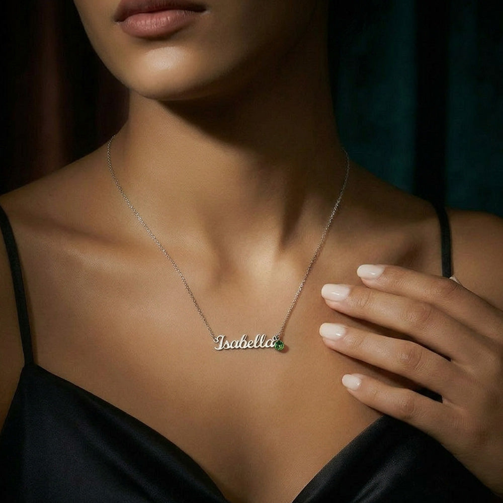 To My Beautiful Mom Necklace with Birthstone – Gift from Daughter