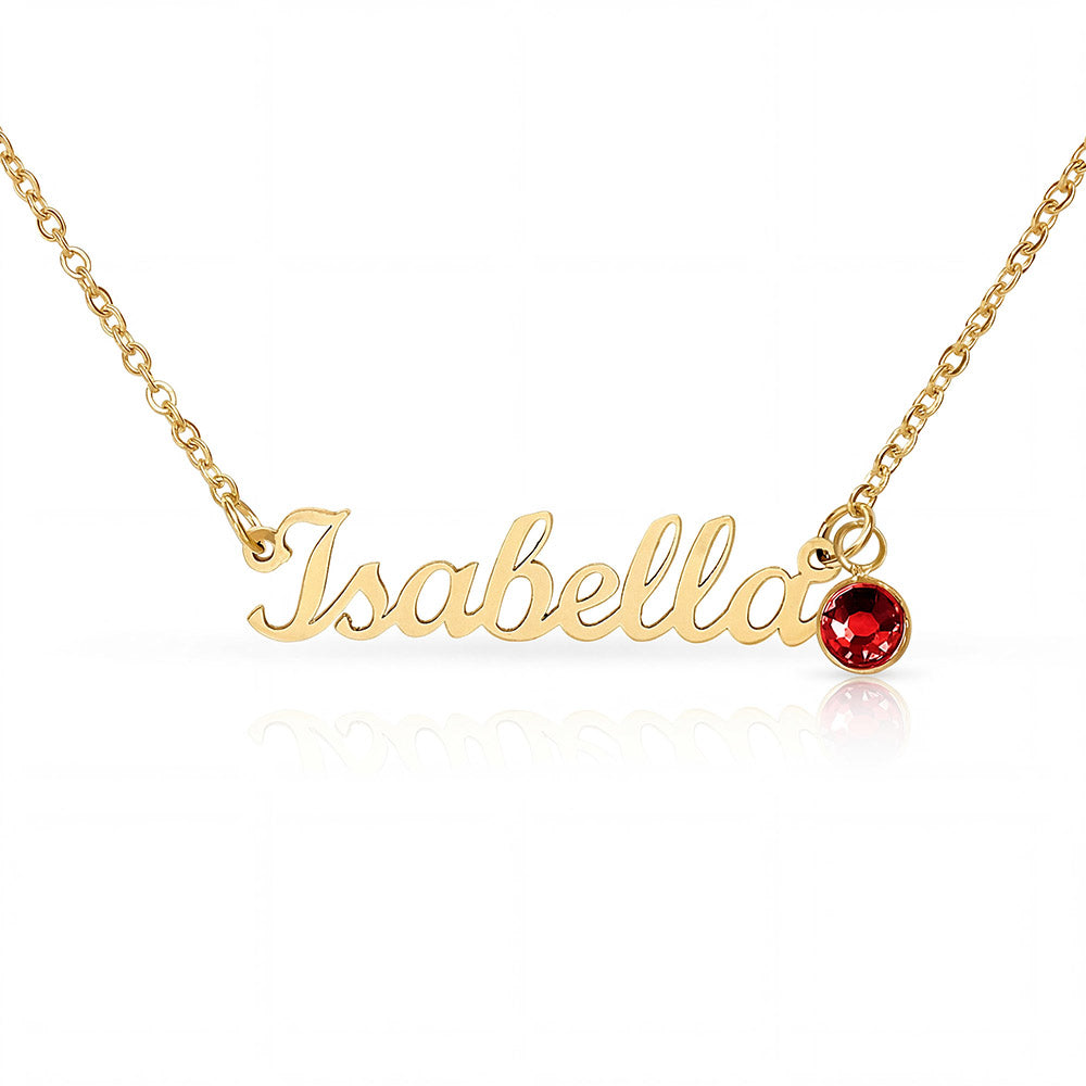To My Beautiful Mom Necklace with Birthstone – Gift from Daughter