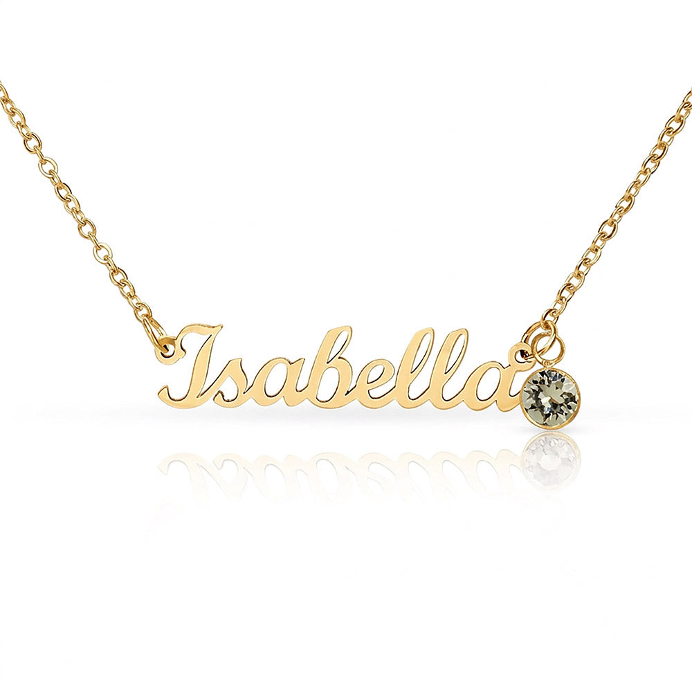 To My Beautiful Mom Necklace with Birthstone – Gift from Daughter
