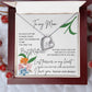 To My Beautiful Mom Necklace  With Blessing Card      Mom Party Gift