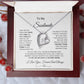 Forever Love Necklace with On Demand Message Card,  Gift For Soulmate