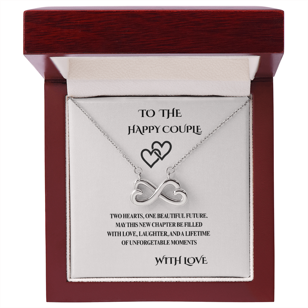 Engagement Gift for Couple – Endless Love Necklace with Message Card