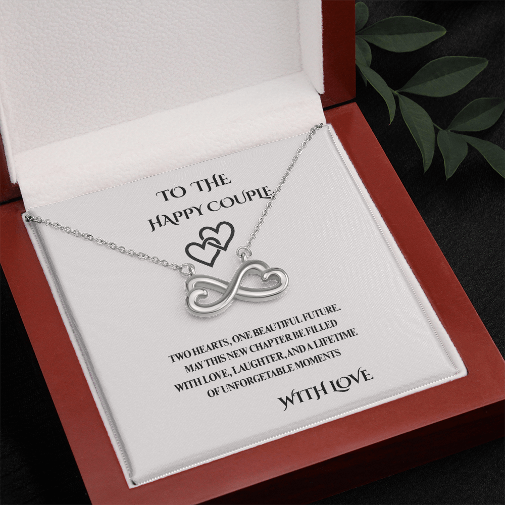 Engagement Gift for Couple – Endless Love Necklace with Message Card