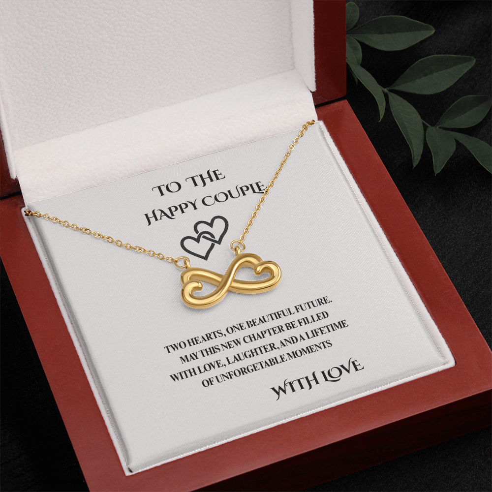 Engagement Gift for Couple – Endless Love Necklace with Message Card