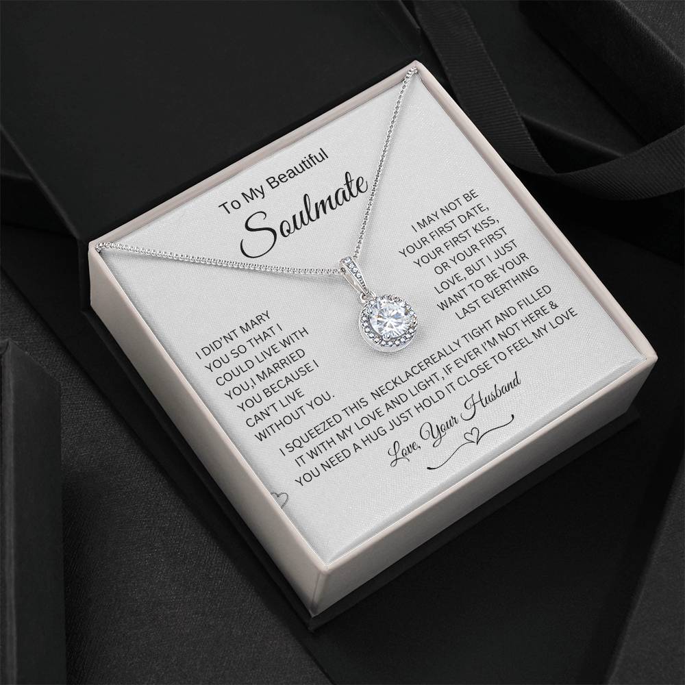 Love knot Necklace To My Beautiful Wife, Gift For Mom Mom's Birthday
