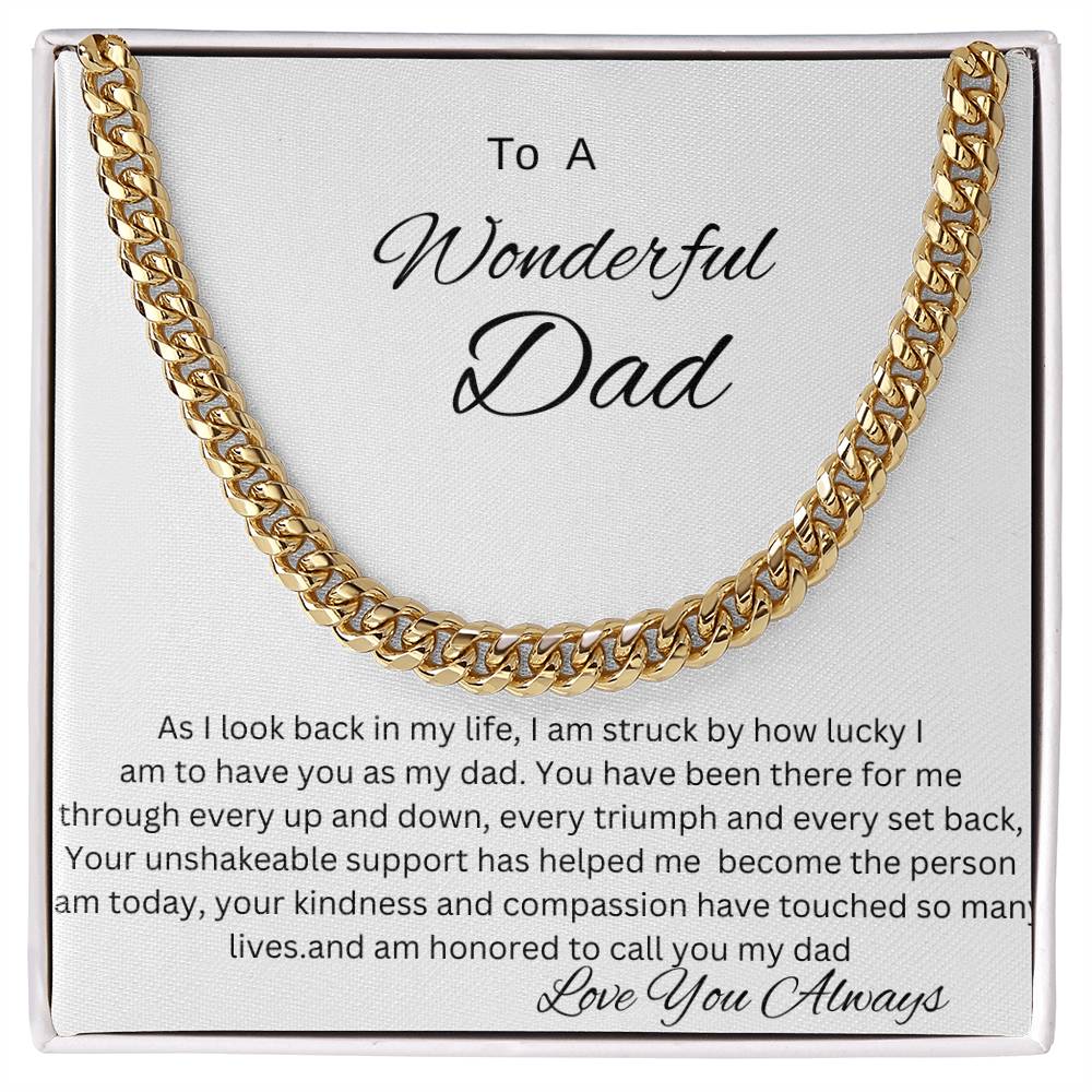 Cuban Link Chain (OREO + LUX BOX + LENGTH EXTENSION) GIFT FOR DAD , UNCLE, GRANDPA