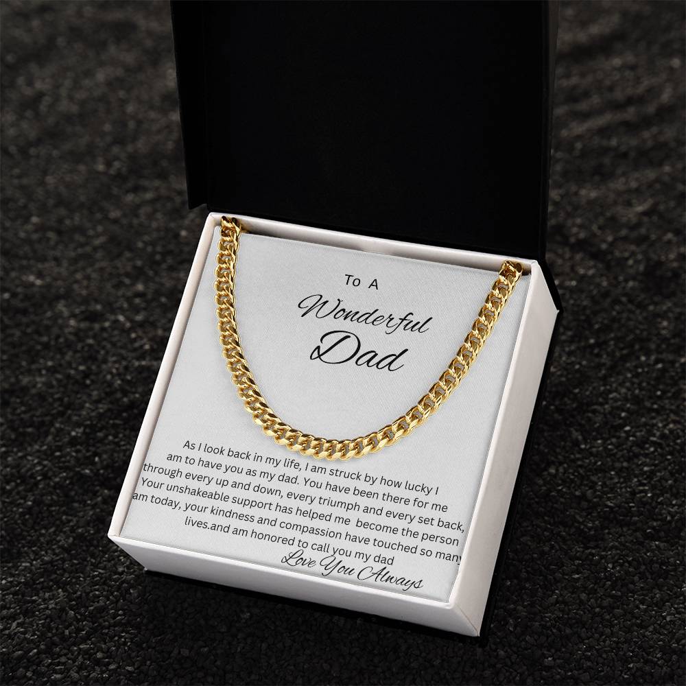 Cuban Link Chain (OREO + LUX BOX + LENGTH EXTENSION) GIFT FOR DAD , UNCLE, GRANDPA