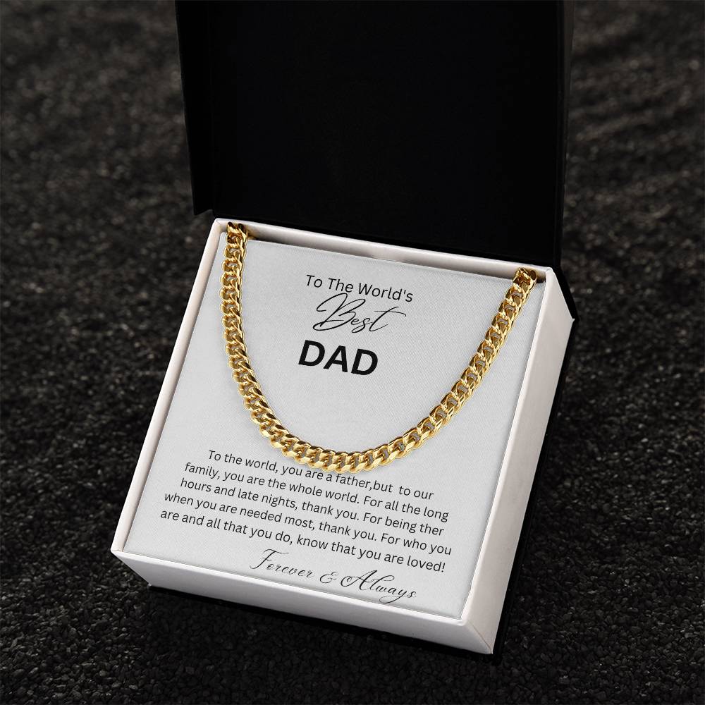 Cuban Link Chain (OREO + LUX BOX + LENGTH EXTENSION)