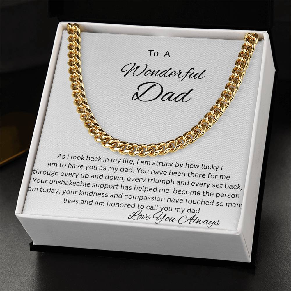Cuban Link Chain (OREO + LUX BOX + LENGTH EXTENSION) GIFT FOR DAD , UNCLE, GRANDPA