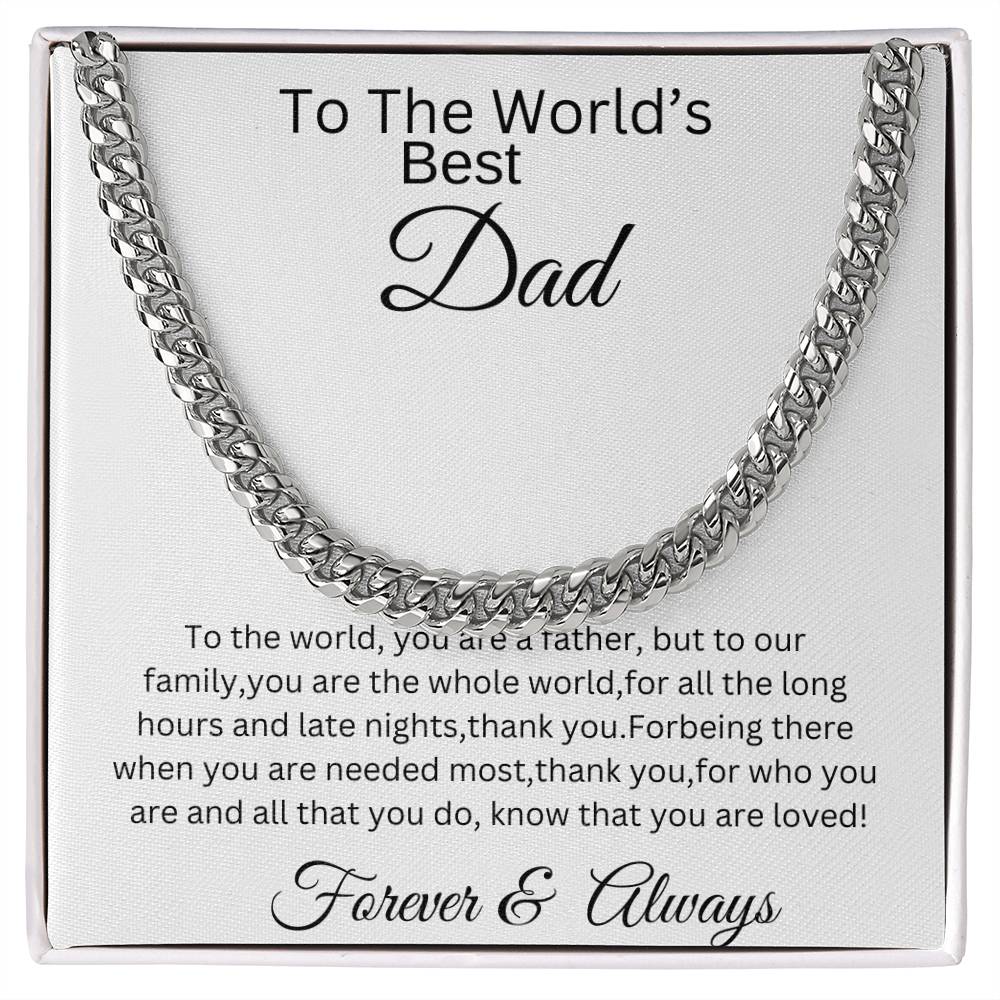 World's Best Dad, Gift For Father, Gift For anniversary