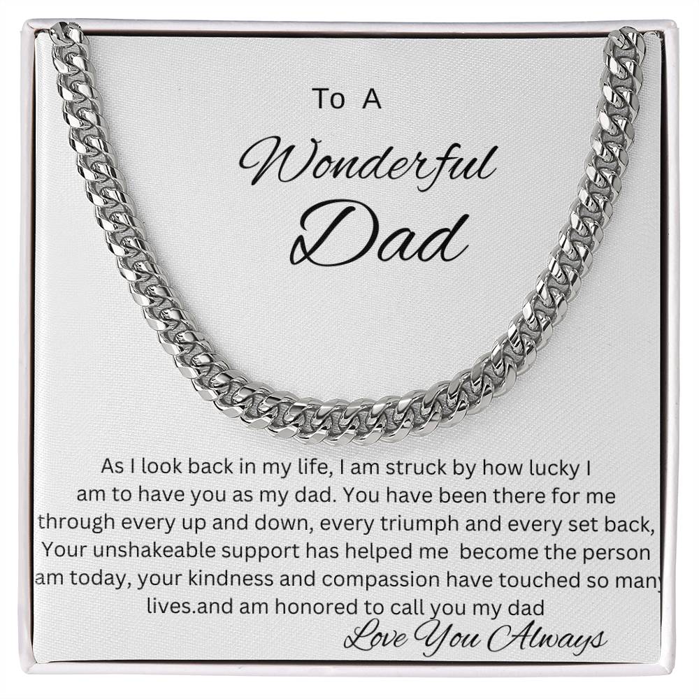 Cuban Link Chain (OREO + LUX BOX + LENGTH EXTENSION) GIFT FOR DAD , UNCLE, GRANDPA