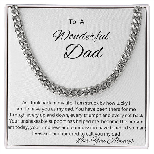 Cuban Link Chain (OREO + LUX BOX + LENGTH EXTENSION) GIFT FOR DAD , UNCLE, GRANDPA
