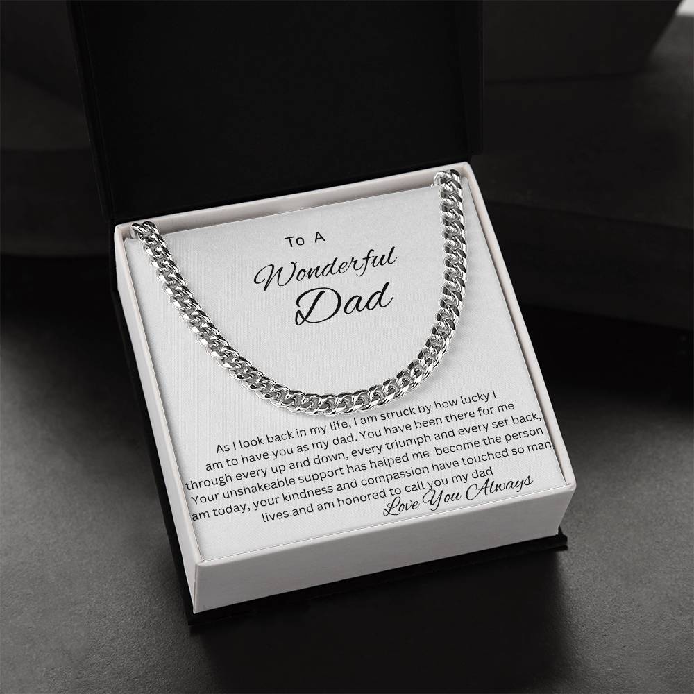 Cuban Link Chain (OREO + LUX BOX + LENGTH EXTENSION) GIFT FOR DAD , UNCLE, GRANDPA
