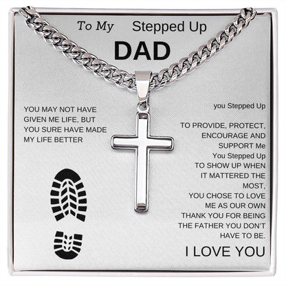 Cross Necklace For My Dad, Grand-Dad, Uncle Gift  For Birthday