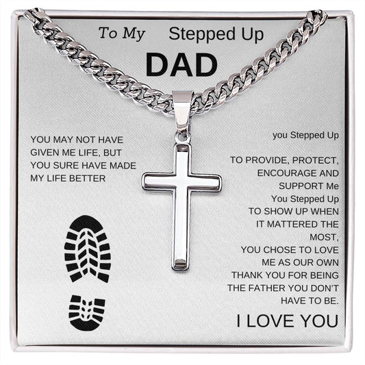 Cross Necklace For My Dad, Grand-Dad, Uncle Gift  For Birthday