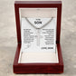 "To My Son", Cross Pendant Necklace, Birthday Gift, Valentines Day, Gift Love Gift