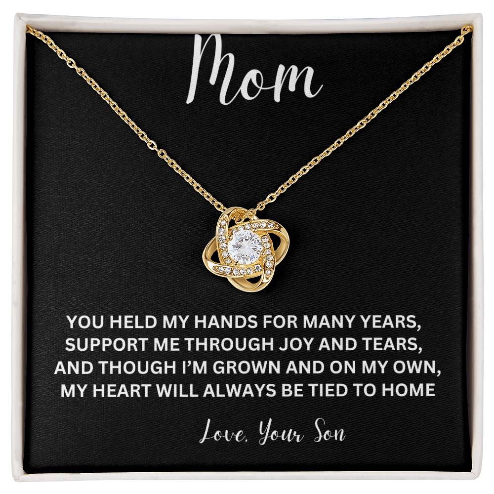 Love Knot Necklace For Mom, Gift For Mother
