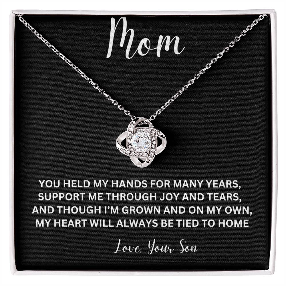 Love Knot Necklace For Mom, Gift For Mother