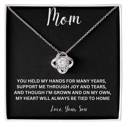 Love Knot Necklace For Mom, Gift For Mother