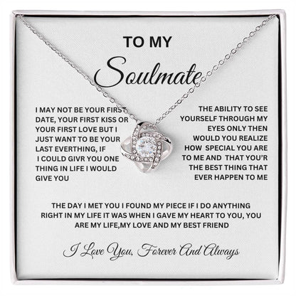 Love knot Necklace  For To My Beautiful Mom  Mothers Day gift