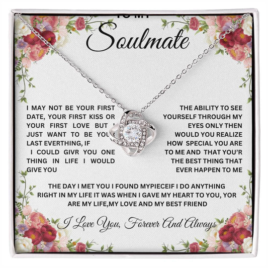 Love Knot Necklace Gift For Mom, Girlfriend, Soulmate
