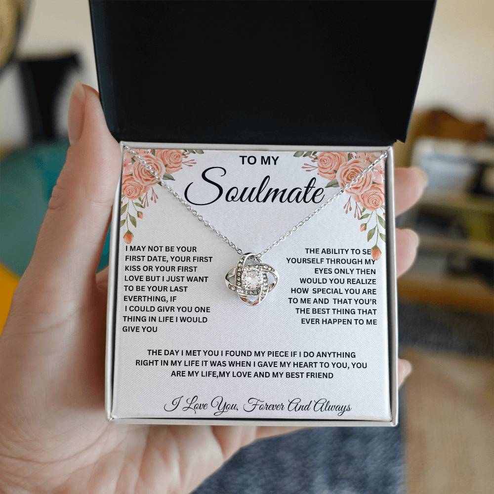 Trendy Elegant Love Knot Necklace, Neck Lace For My  Soulmate, Birthday Gift, Christmas Gift ,Love Gift