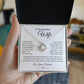 Love knot Necklace To My Beautiful Wife, Gift For Mom Mom's Birthday