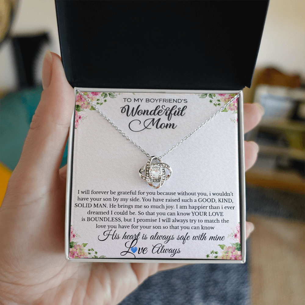 To My Boyfriend's Mom Necklace – Heartfelt Gift from Girlfriend, Mother's Day Jewelry Gift