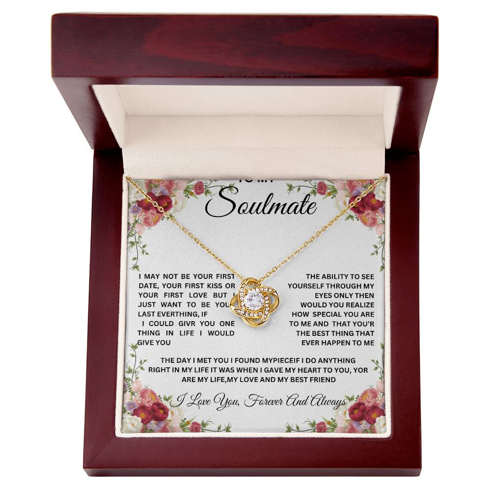 Love Knot Necklace Gift For Mom, Girlfriend, Soulmate