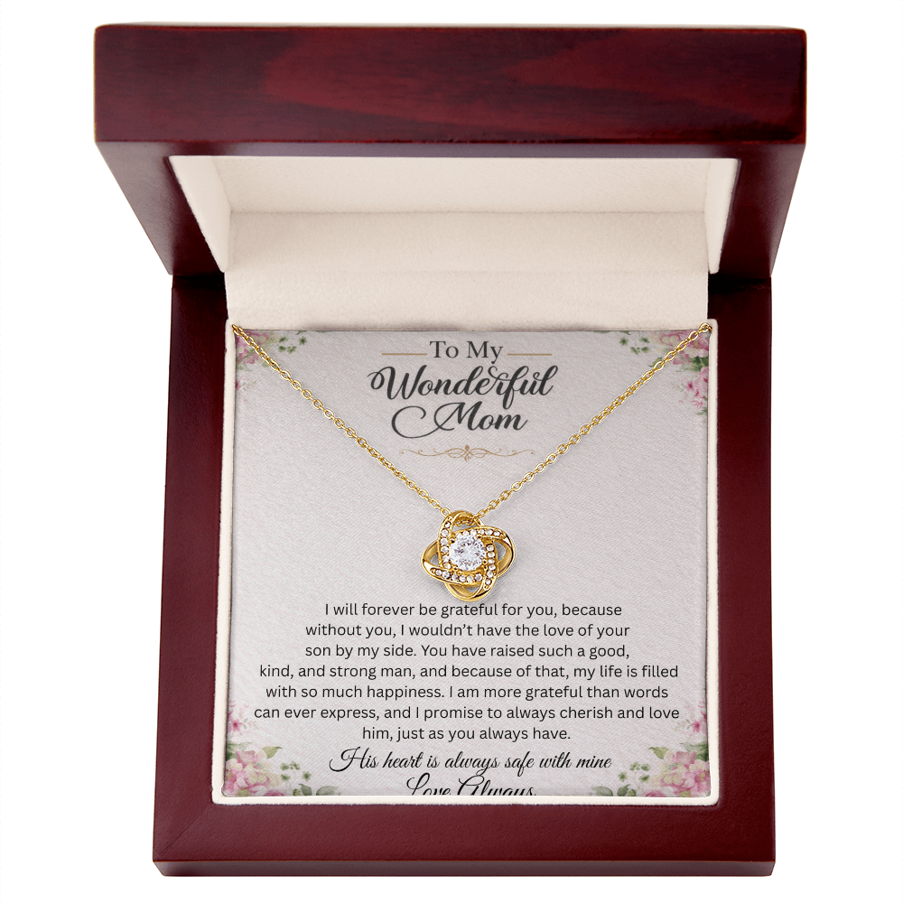 To My Wonderful Mom Necklace – Heartfelt Gift On  Mother's Day.