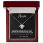 Love Knot Necklace For Mom, Gift For Mother