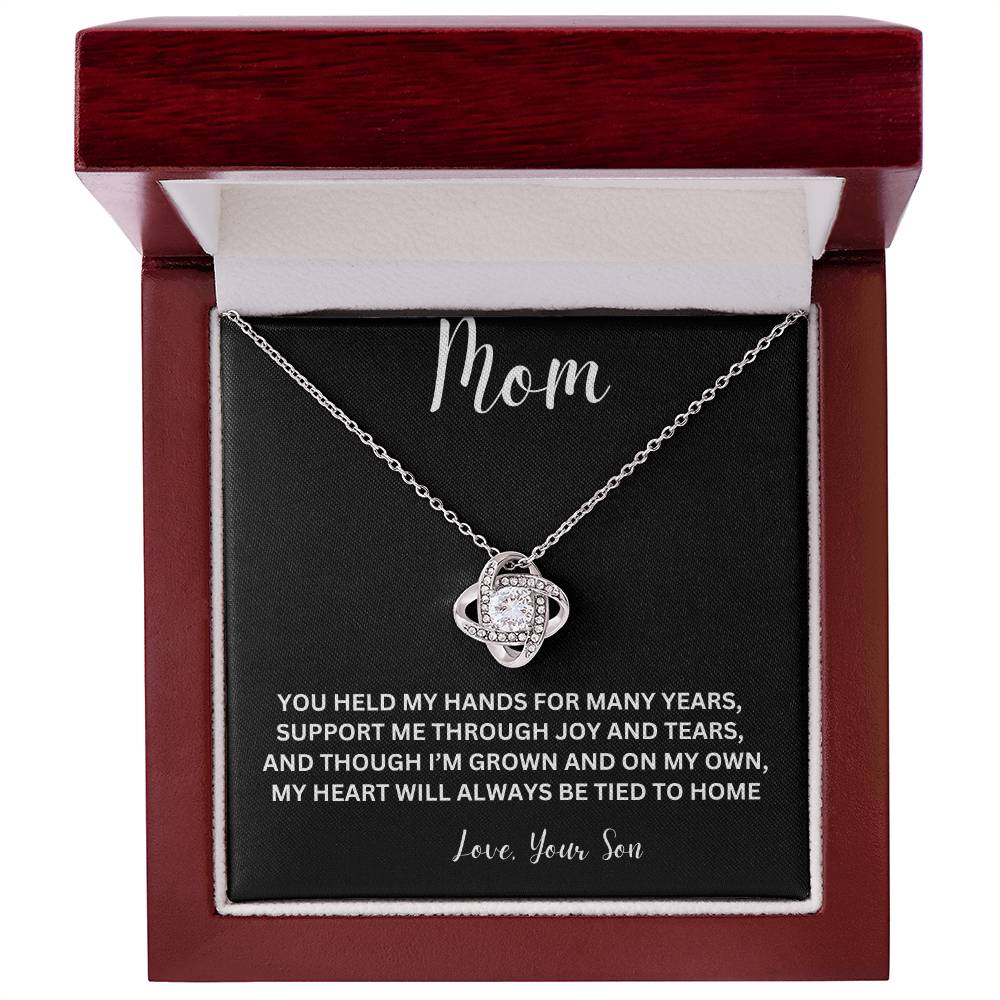Love Knot Necklace For Mom, Gift For Mother
