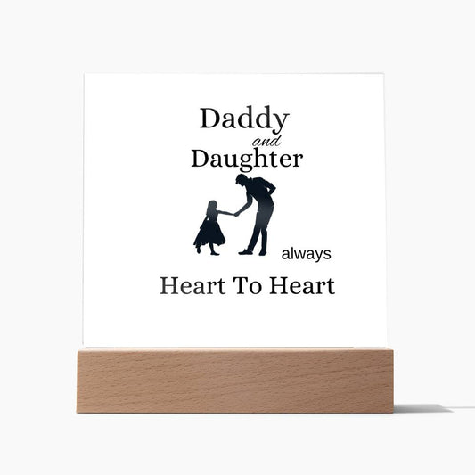 Acrylic Square Plaque  Gift For Dad