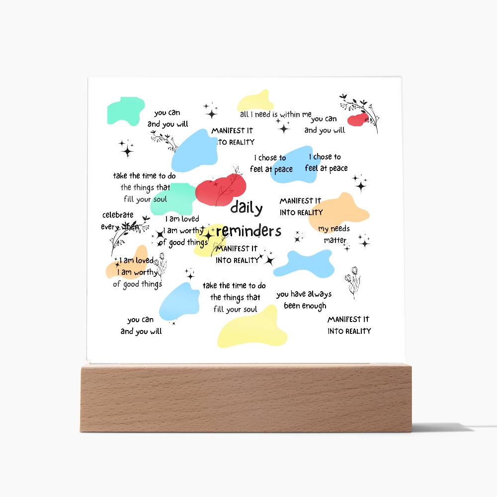 Acrylic Placque For Mom, Dad, Co- worker