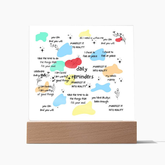 Acrylic Placque For Mom, Dad, Co- worker