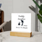 Acrylic Square Plaque  Gift For Dad
