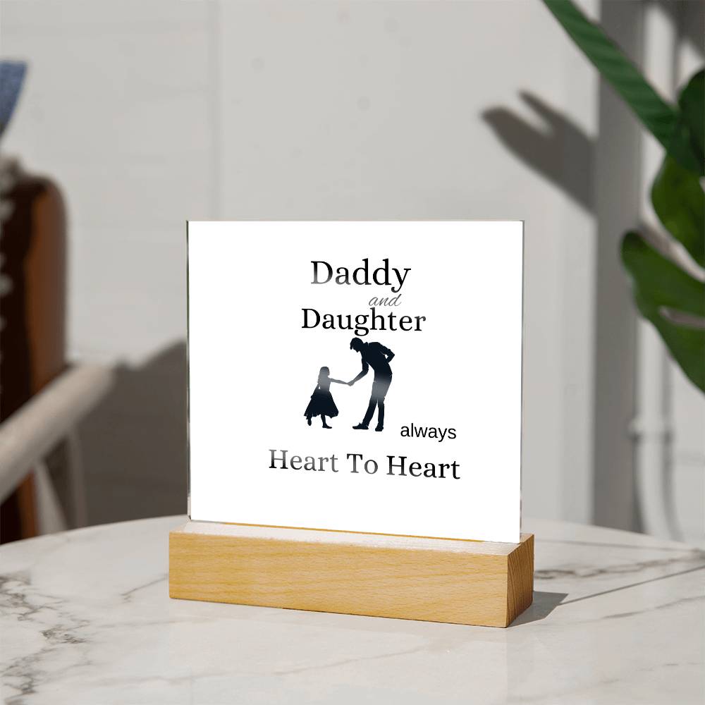 Acrylic Square Plaque  Gift For Dad