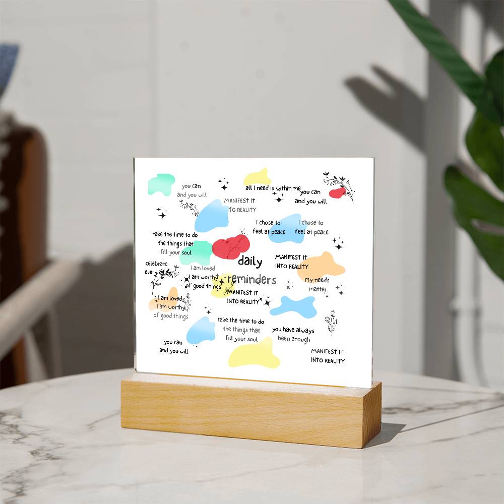 Acrylic Placque For Mom, Dad, Co- worker