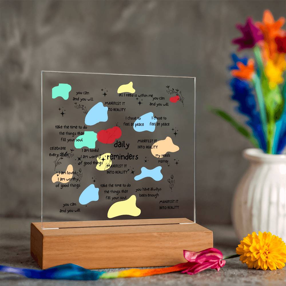 Daily Affirmation Acrylic Plaque