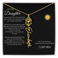 Flower Name Necklace